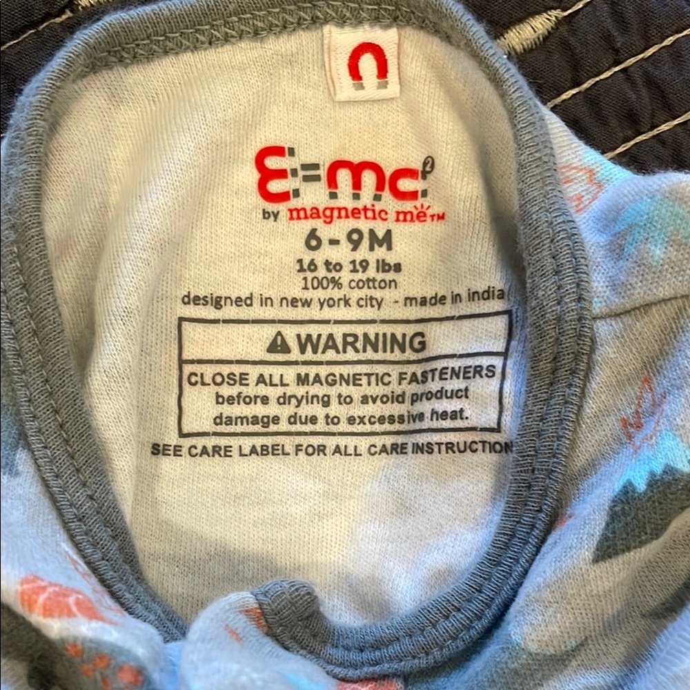 Magnetic me Dinosaur Print Footed Pajamas - Picture 2 of 2